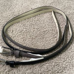 Women’s Belts 2pack 1 Black & 1 Gray with Silver Buckles M NWT Black Size M Photo 0