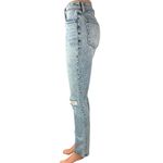 Abercrombie & Fitch  Acid Wash 90's Skinny High Rise Distressed Denim Jeans Sz 24 Photo 1