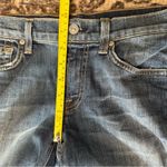 7 For All Mankind  Denim Women’s Size 27 Blue Crop Flare Jeans Made in the USA Photo 7