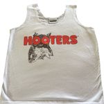 Hooters Ripple Junction Girl Iconic Waitress Tank Top Sz XL White/Orange Photo 0