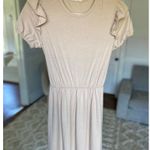 Urban Rose Knit Mini Dress Cottagecore Ruffle Sleeve Summer Wedding Event Ribbed Photo 1