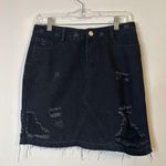 Nasty Gal Skirt Size M Distressed is More Black Destroyed Raw Hem NWT Photo 0