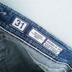 Miss Me  Dark Wash Relaxed Boot Rhinestone Jeans Photo 8