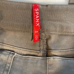 Spanx Stretch Twill Ankle Cargo Pants Patch and Button Flap Pockets Gray/Green S Photo 7