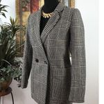 H & M Women Jacket 2 Long Sleeve Academia Old Money Executive Plaid Houndstooth Size undefined Photo 5