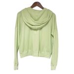 Wildfox Love Life Kinley Hoodie Cropped Jacket Zip Front Green Size Small New Photo 3