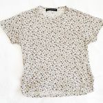 Brandy Melville Lavender Floral Tee Photo 0