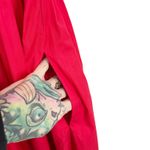 Madewell  Smocked Puff Sleeve Midi Dress in Poplin Cerise Size XS NWT Cottagecore Photo 8