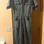 Free People  Marci Relaxed Denim Utility Coveralls in Ian Indigo Photo 4