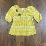 Anthropologie  Edme & Esyllte silk floral top Photo 1