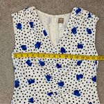 Hugo Boss  Desmala Gathered Mini Dress Blue Dot Fantasy US 4 Photo 9