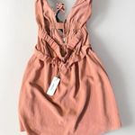 Lulus Tavik Rose Blush Mini Halter Dress Dusty Pink XS New $80 Photo 6