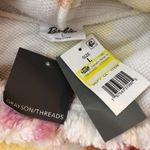 Grayson Threads Barbie Fleece Hoodie Pullover Daisy Print White Orange Yellow L Photo 2