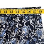 J Jill Womens Floral Peasant Midi Skirt Size L Ruffle Tiered Boho Cottagecore Blue Size L Photo 2