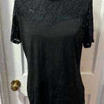 Trixxi  Black Lace Sleeve Top in S Photo 0