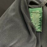 Ralph Lauren Lauren  Navy Blue V Neck Cocktail Bell Sleeves Sheath Dress Photo 3