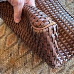 CEM Vintage Woven Structured Leather Brazilian Shoulder Brown Photo 7