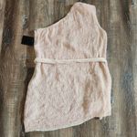 Retrofête Retrofete Ella Sequin Dress in Taffy Pink Size XL One Shoulder Belt NWT Photo 4