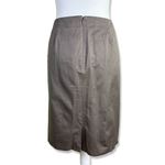 TSE  Khaki Cotton and Silk Mini Skirt Photo 3