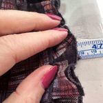 Norm Thompson Women Sheer Plaid Long Sleeve Mesh Dress Purple Size S Photo 10