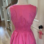 TCEC  pink Cotton Midi Dress New Photo 12