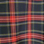 ZARA  Plaid Straight Leg Slim Pant Black and Red Size 4 Photo 4