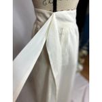 Piombo Tie Wrap Around Midi Skirt Ivory size 2 White Photo 4