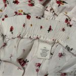 Ultra Flirt Floral faux Wrap Skirt - White and Red Photo 4