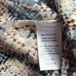 Veronica M  Beige Snake Pattern Blouse X-Small Photo 9