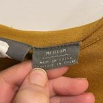 Anthropologie Girls from Savoy Mustard Yellow Dress with Black Velvet Waist Photo 2