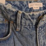 Good American 90s Duster Straight Leg Jeans Blue Distressed Pockets 6 / 28 New Photo 2