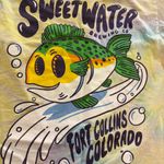 Sweetwater Brewing Co. T Shirt Adult Small Tie Dye Fort Collins, CO Fish Graphic Photo 1