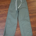 Vuori  Womens Olive Green Ripstop Edgy Streetwear Casual Wide Leg Pants Size S Photo 0