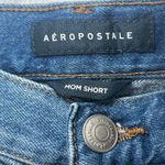 Aeropostale  Mom Jean‎ Shorts Size 6 Ripped Distressed Frayed Hem Blue Denim Photo 1