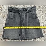 Free People WE THE FREE by  East Of Eden Paperbag Mini Denim Skirt size 30 gray Photo 7