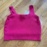 House of Harlow 1960 REVOLVE Knit Crochet Top Skirt Set in Magenta Sz Medium Pink Photo 9