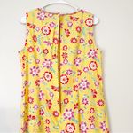 Sag Harbor Vintage Sag Harbour Petites Yellow Cottagecore Floral Plaid Summer Dress Photo 3