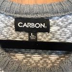 Carbon Drunk Snowman Ugly Funny Christmas Sweater Large EUC Gray Photo 3