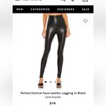 Commando  Perfect Control Faux Leather Legging Pant Super Hi-Rise Photo 3