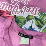 ZARA NWOT   X DISNEY BAMBI T SHIRT PURPLE SMALL Photo 7