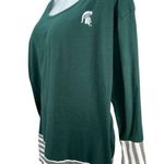 UG Apparel  Michigan State University Green White  Women’s top long sleeve 2X Photo 1