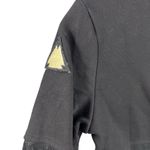 Moche Black Mesh Panel Crop Top Size XXS Athletic Short Sleeve Streetwear Photo 2