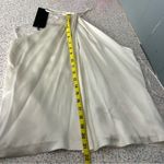 NWT NILI LOTAN Edwige Halter Keyhole Silk Top *stained* Ivory Women’s XL Photo 11