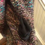 Anthropologie  MOTH Chunky Knit Multicolor Open Cardigan With Lined Pockets Sz LG Photo 10