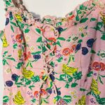 Urban Outfitters  Women’s Pink Fruit Print‎ Lace Up Mini Dress Size XS Photo 3