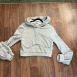 superdown  Christine heather gray cropped hoodie sweater L  Photo 6