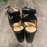 Sam Edelman black yardley suede lace up heels Photo 4