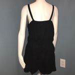 Old Navy Black linen and rayon romper size medium Photo 3