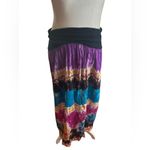 Angie bohemian hippie purple blue Tie Dye Maxi Skirt size Small/Medium Photo 4