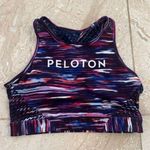 Peloton Multicolor Sports Bra WITH Wear It To Heart x Peloton size medium Red Photo 0